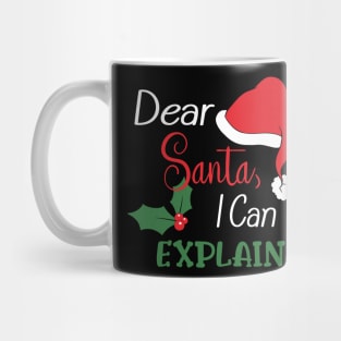 Dear Santa (Light Text) Mug